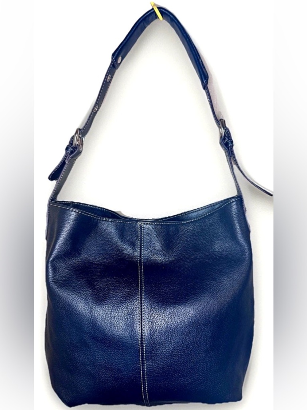 🖤TIGNANELLO🖤 PEBBLE Leather ADJUSTABLE GROMMET STRAP HOBO SADDLE Shoulder Bag